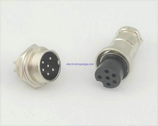 PMDX 6 Pin Plug and Jack Connector