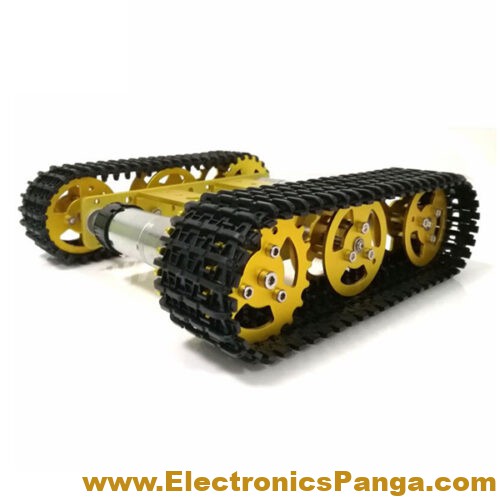 Mini T Rc Metal Robot Tank Chassis Crawler Caterpiller Tracked