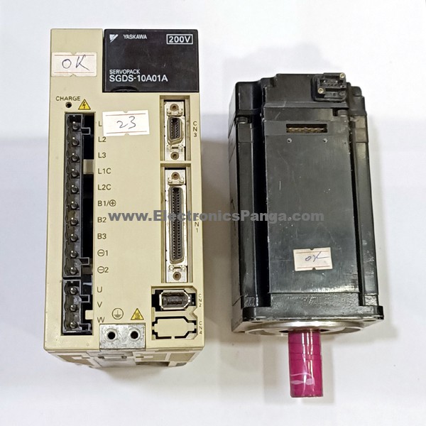 YASKAWA 1000W 1kw SGMAV 10ADA21 AC Servo Motor Driver SGDS 10A01A