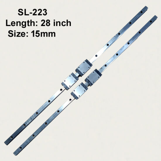 Cnc Mm Double Linear Slides With Four Bearings Inch Length Sl