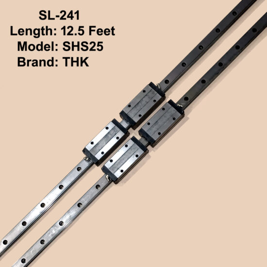 CNC THK SHS25 Double Linear Slides With Four Bearings 12 5Feet Length