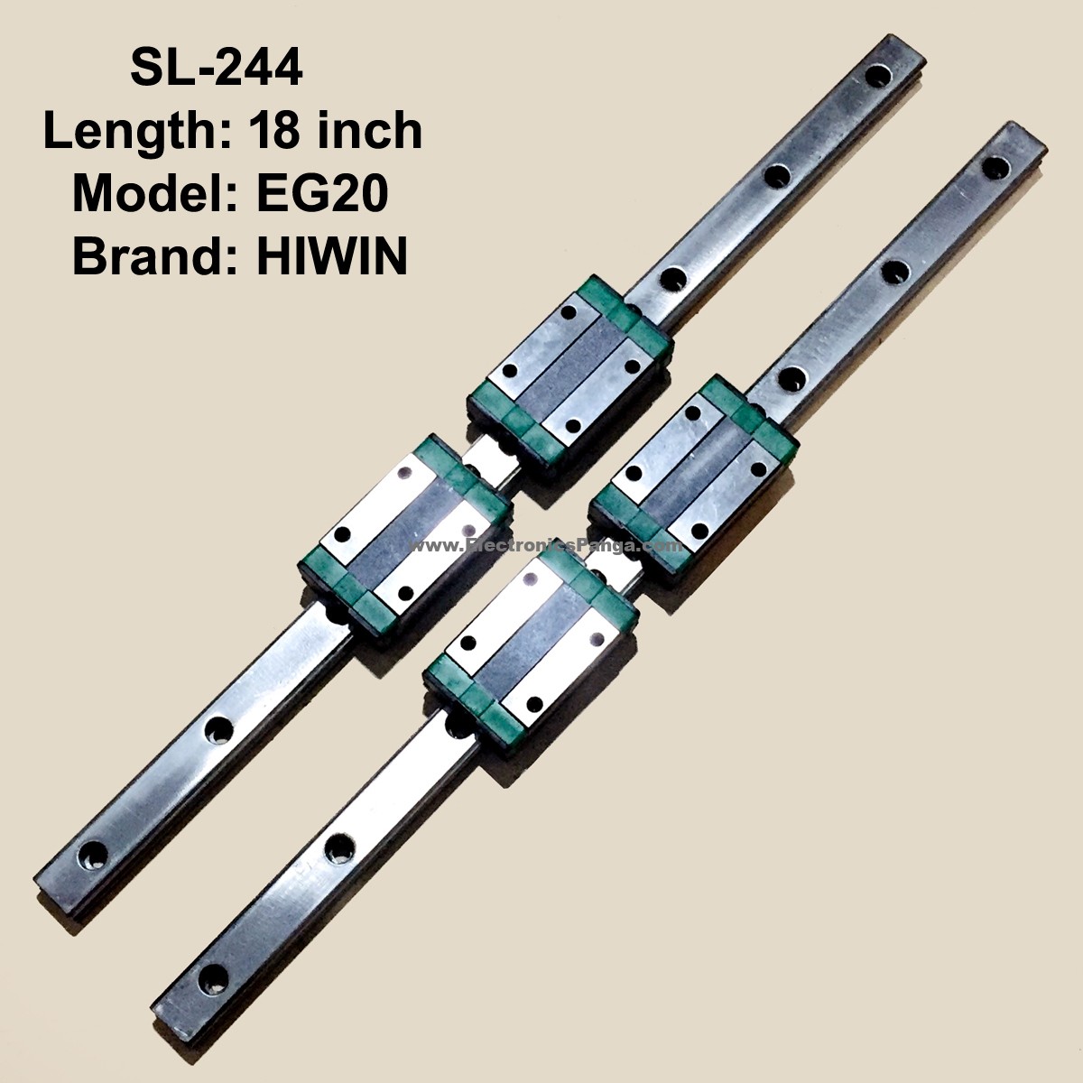 Cnc Hiwin Eg Double Linear Slides With Four Bearings Inch Length Sl