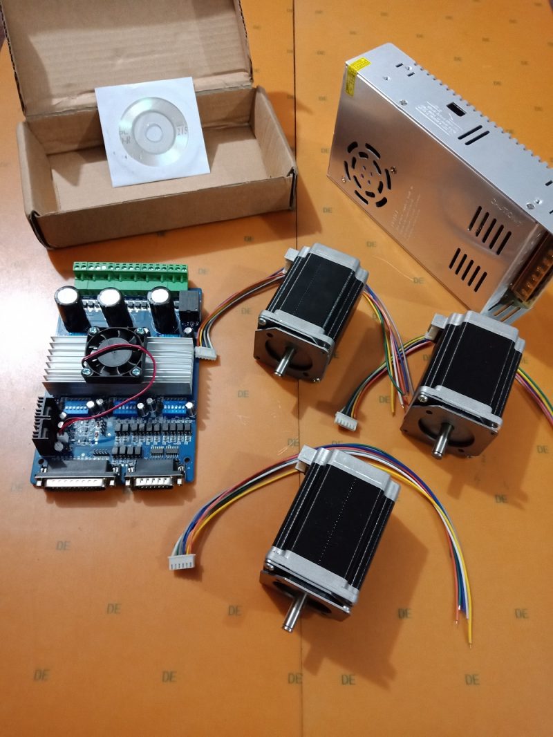 CNC KIT NEMA 23 stepper Motor with TB6560 Driver Kit with 24V Power ...