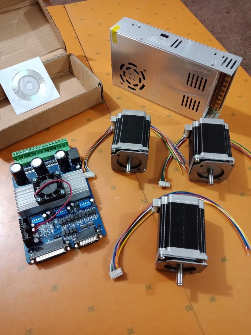 CNC KIT NEMA 23 stepper Motor with TB6560 Driver Kit with 24V Power ...