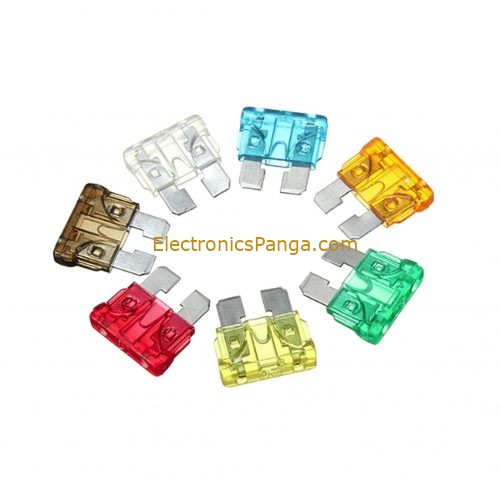 7 colors Mixed Standard Car Auto Blade Fuse 5 A 10 A 15 A 20 A 25 A and ...