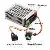 10-50V 40A PWM DC Motor Speed Controller Regulator CW CCW Reversible Pulse Driver - Image 3