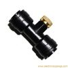1/4' Pushing Slip Lock TEE with UNC 10/24 Brass Nozzle