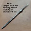 15X10 CNC ISSOKU Ball Screw With Nut 10mm Pitch 25inch Working and 30.25inch Length BS-91