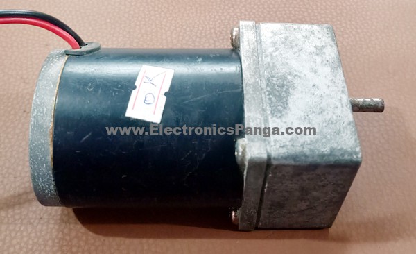 24V/DC Motor With Side Shaft Gear 30RPM DCM07 - Image 2