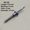12X4 CNC HIWIN Ball Screw With Nut 4mm Pitch 5inch Working and 9.5inch Length BS-129