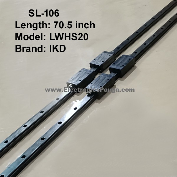 CNC IKD LWHS20 Double Linear Slides with Four Bearings 70.5inch Length SL-106