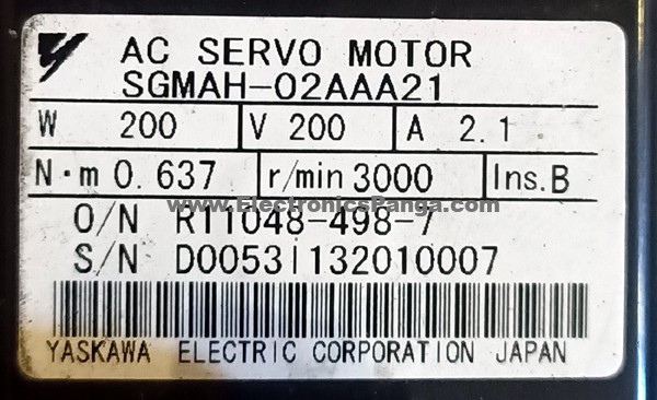 YASKAWA 200w (0.2kw) SGMAH-02AAA21 AC Servo Motor + Driver SGDM-02ADA Tested MD41 - Image 3