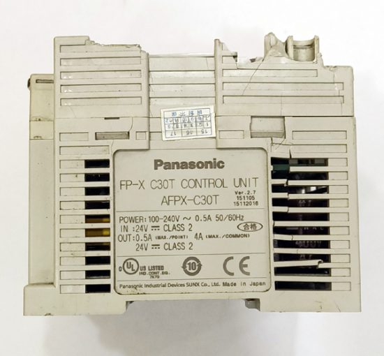 PANASONIC FP-X C30T 24V/DC Control Unit Programmable Logic Controller (PLC) PL18 - Image 6