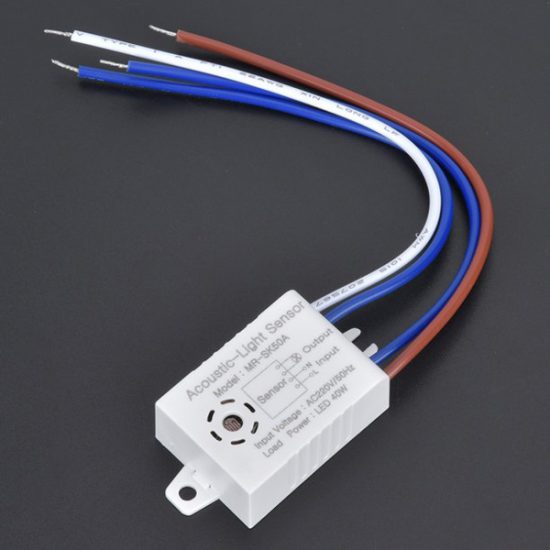 220AC Acoustic-Light Sensor MR-SK50A Module Voice Control Lamp LED Sound Light Operated Switch - Image 3