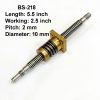 10X2 CNC Lead Screw With Nut 2mm Pitch 2.5inch Working and 5.5inch Length BS-218