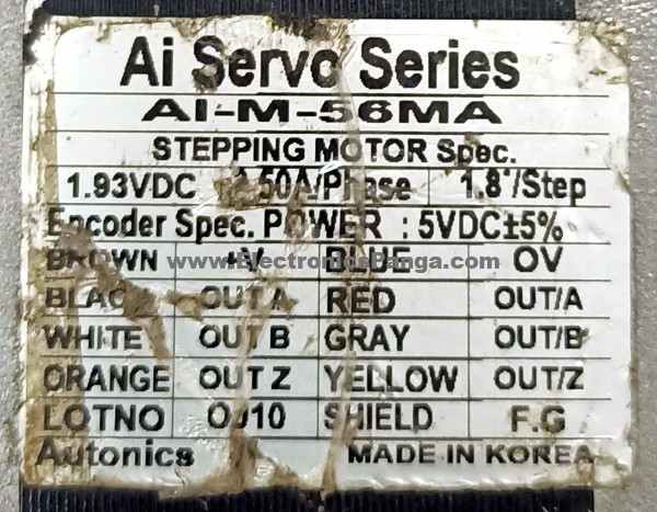 AUTONICS AI SERVO AI-M-56SA Nema23 3.5A Closed Loop Stepping Motor + Driver AIS-D-42SA Tested SMD34 - Image 3