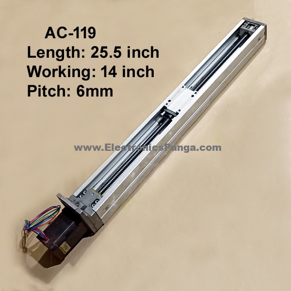 CNC Linear Actuator 6mm Pitch 14inch Working and 25.5inch Length AC-119