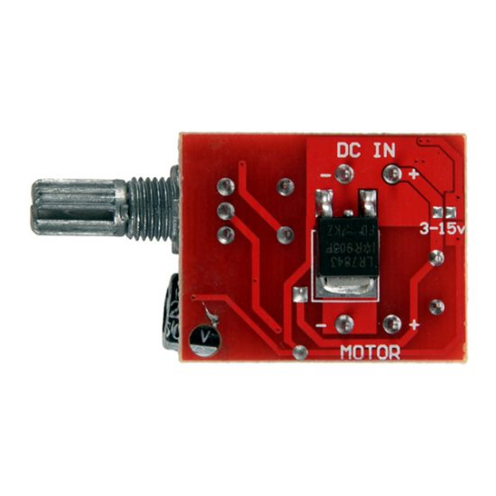 3V-15V/DC 5A PWM Motor Speed Controller Board with LED Indicator and Switch Function - Image 4