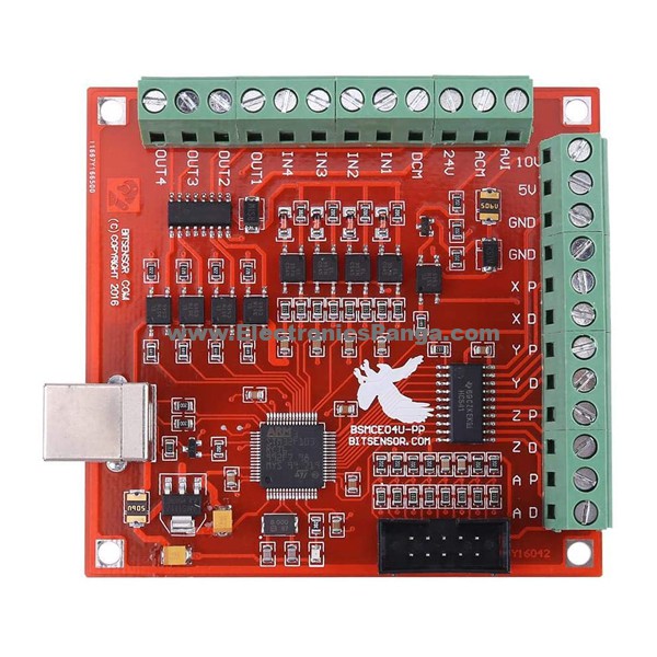 4-Axis USB MACH3 100Khz Motion Controller Card Breakout Board For CNC ...