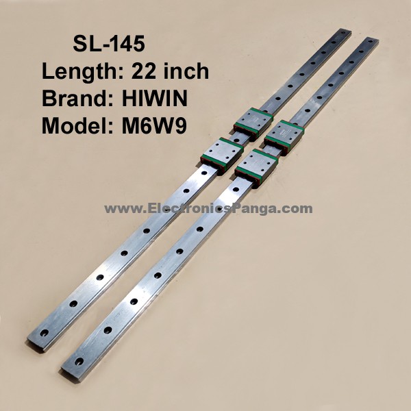 CNC HIWIN M6W9 Double Linear Slides with Four Bearings 22inch Length SL-145