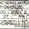 YASKAWA 400w (0.4kw) SGM-04A312B AC Servo Motor Tested SM108 - Image 2