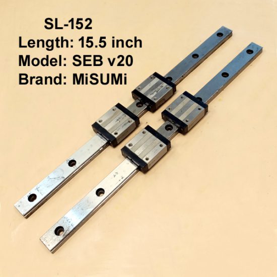 CNC MiSUMi SEB V20 Double Linear Slides with Four Bearings 15.5inch ...