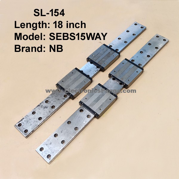 CNC NB SEBS15WAY Double Linear Slides with Four Bearings 18inch Length SL-154