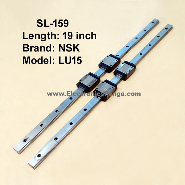 CNC NSK LU15 Double Linear Slides with Four Bearings 19inch Length SL-159
