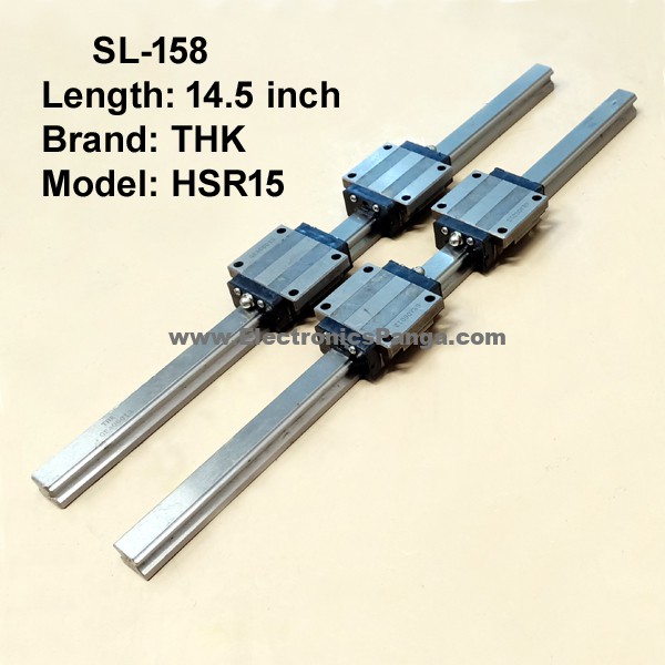 CNC THK HSR15 Double Linear Slides With Four Bearings 14 5inch Length