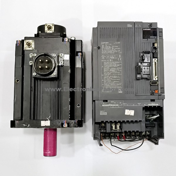 MITSUBISHI 7kw (7000w) HG-SR702B AC Servo Motor + Driver MR-J4-700A Tested MD58