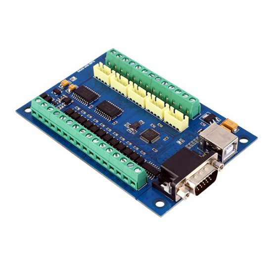 CNC Mach3 USB 5-Axis 100KHz Motion Controller Breakout Board