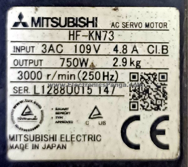 MITSUBISHI 750W (0.75kw) HF-KN73 AC Servo Motor + Driver MR-JE-70A Tested MD73 - Image 3