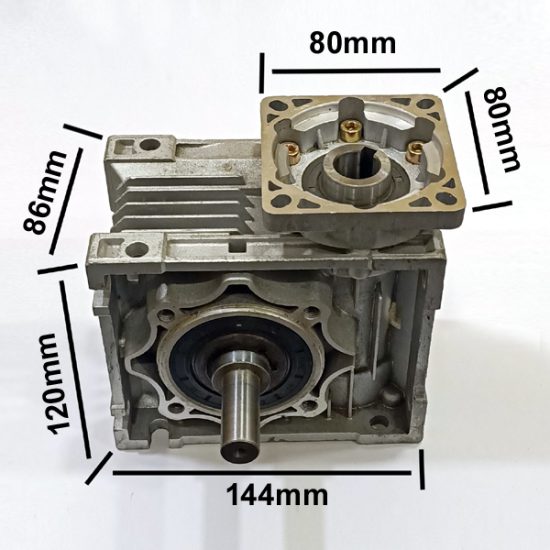 20:1 Ratio Silver Worm Gearbox For 750w Servo Motor G307 - Image 6
