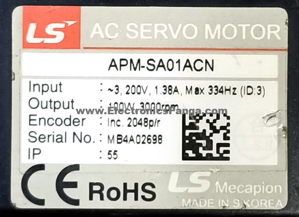 LS 100w (0.1kw) APM-SA01ACN AC Servo Motor SM183 - Image 2