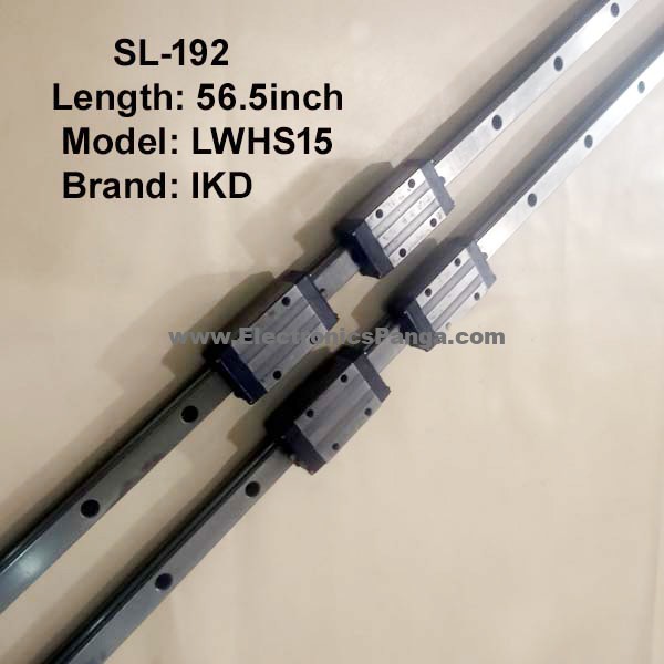 CNC IKD LWHS15 Double Linear Slides with Four Bearings 56.5inch Length SL-192