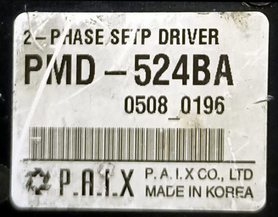 P.A.I.X PMD-524BA 100-220V/AC 4.65A 2-Phase Stepper Driver STD68 - Image 2