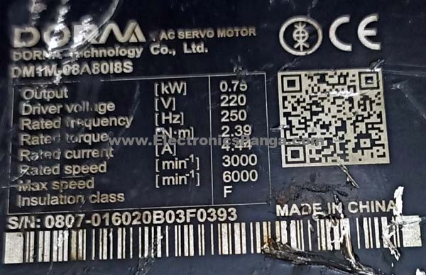 DORNA 0.75kw (750w) DM1M-08A80I8S AC Servo Motor SM249 - Image 2