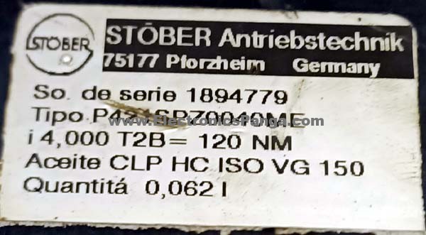 STOBER ANTRIEBSTECHNIK P421SPZ0040ME 4:1 Ratio Planetary Gearbox G369 - Image 2