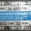 BUMHAN BHTB-DM50 Single Phase 220V transformer T24 - Image 2