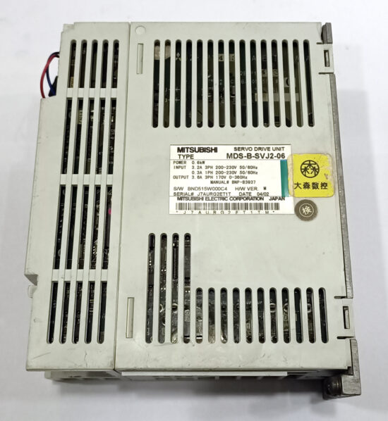 MITSUBISHI 0.6kw (600w) MDS-B-SVJ2-06 AC Servo Driver SD321 – Star ...