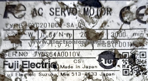 Fuji Electric W Kw Gyc Dc Sa B Ac Servo Motor Sm Star