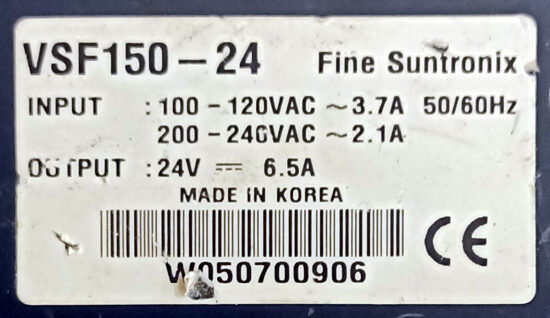 FINE SUNTRONIX VSF150-24 24V 6.5A Single Output AC to DC Switching Power Supply P47 - Image 2