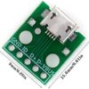 HW-769 Micro USB To DIP Female B Type Mike 5p Patch To Invert Adapter Plate Solder Circuit Board Connector Module - Image 2