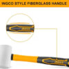 INGCO HRUH8308 High Quality Rubber Hammer AS249 - Image 3