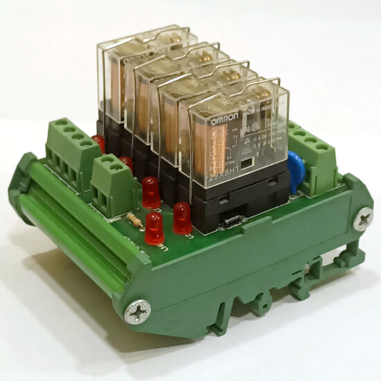 OMRON G2R-1 HYW-04RA1P 24V/DC 4-Channel Interface Relay Module Rail Mount R19 - Image 2