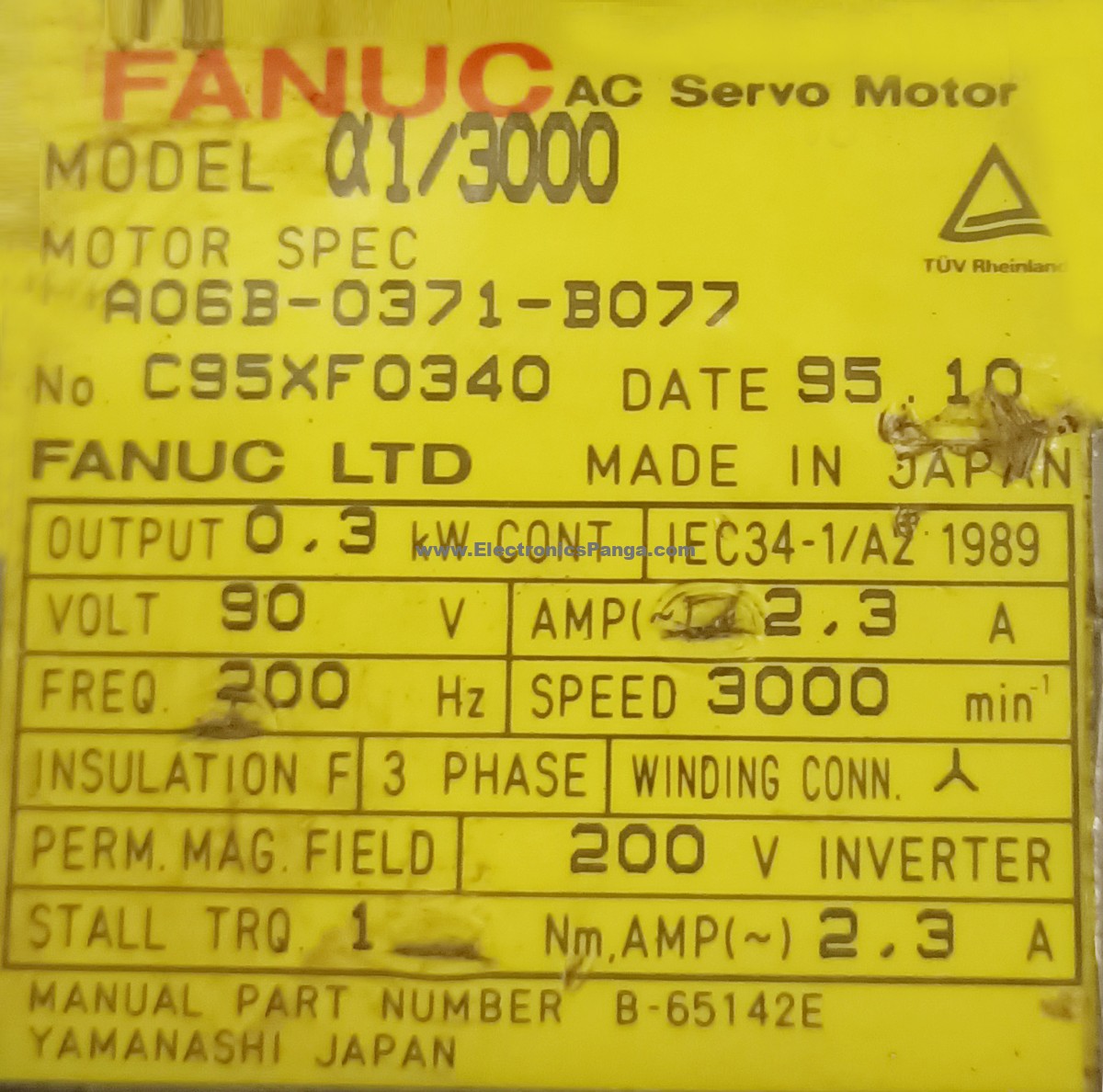 Fanuc A3/3000 AC Servo Motor Supplier,Fanuc A3/3000 AC Servo Motor  Trader,Hyderabad,India