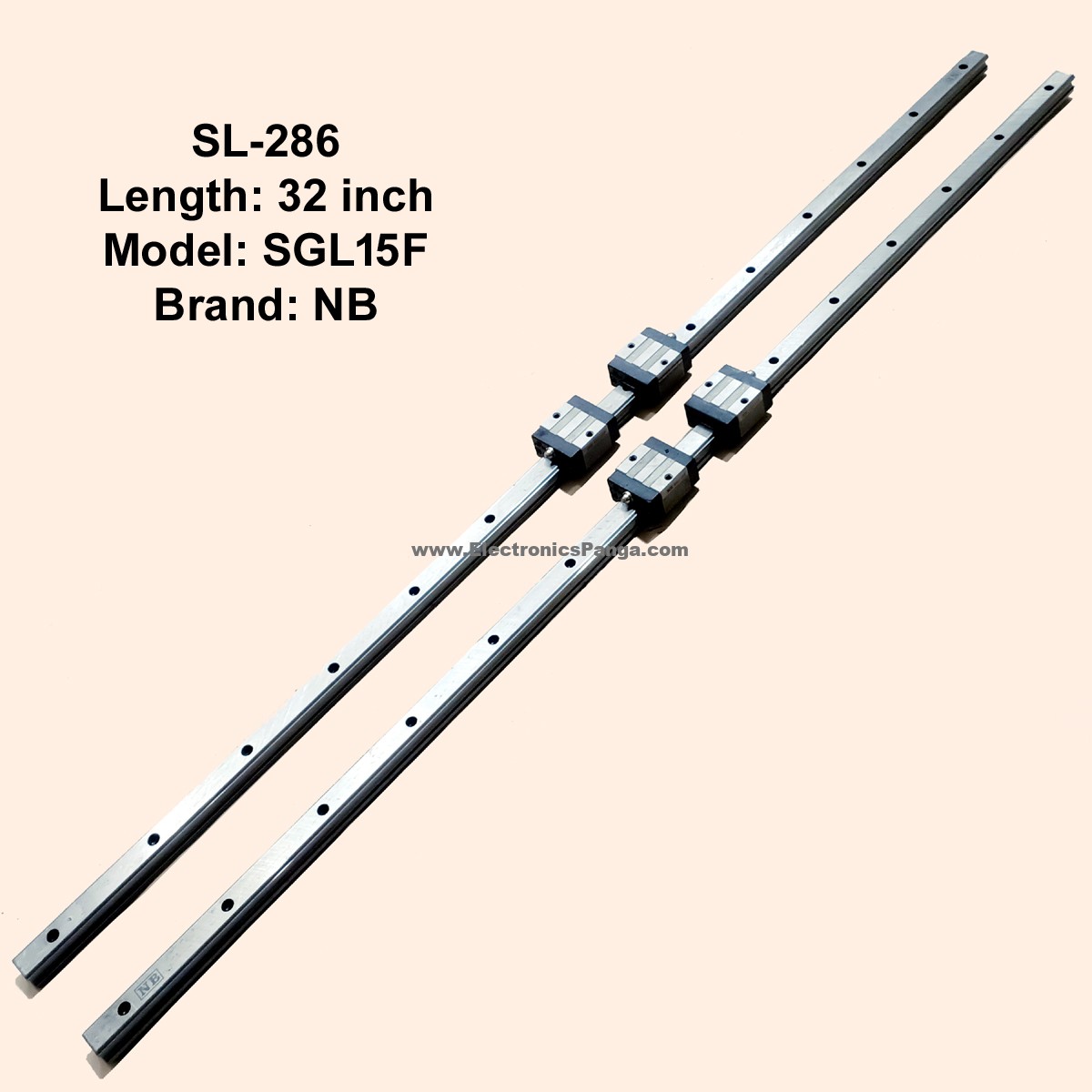 CNC NB SGL15F Double Linear Slides with Four Bearings 32inch Length SL-286
