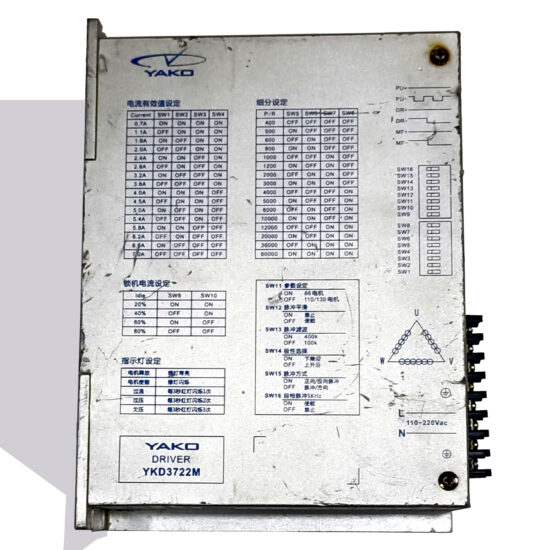 YAKO YKD3722M V1.0 110-220V/AC 7.0A 3-Phase Stepper Driver STD175