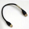 S6-L-T04-0.3 12inch Cat5e Shielded (STP) Black Servo Ethernet Network Cable W14 - Image 4