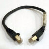S6-L-T04-0.3 12inch Cat5e Shielded (STP) Black Servo Ethernet Network Cable W14 - Image 7